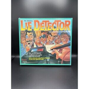 Lie Detector Board Game 1987 Pressman Scientific Crime Solving Mattel Vintage